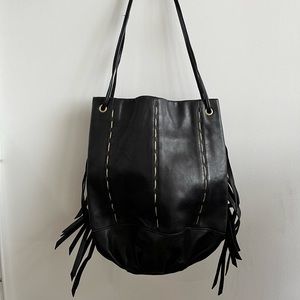 Kelsi Dagger Leather Purse with Gold Details